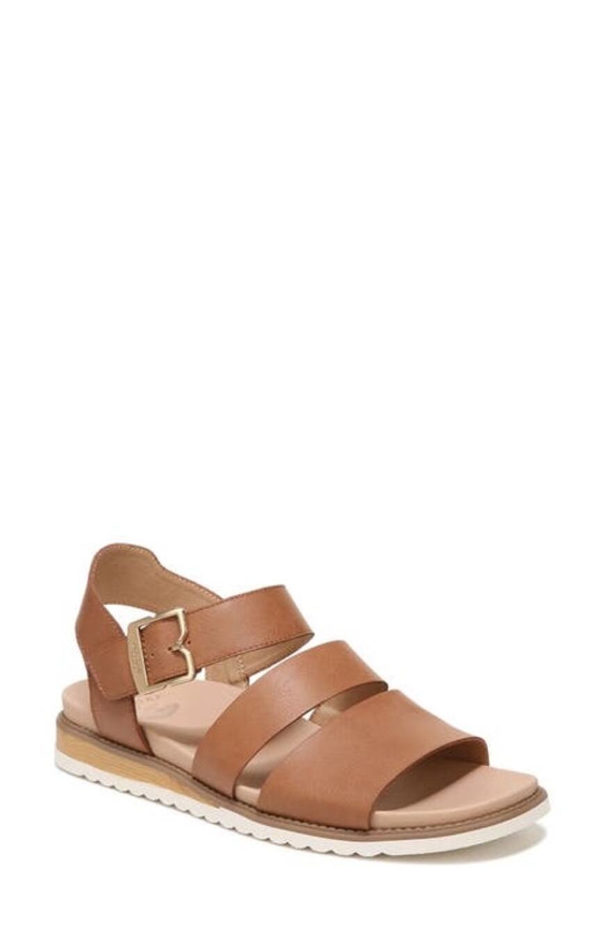 Dr. Scholl's Island Glow Honey Brown Ankle Strap Sandals 8.5M